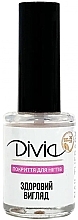 Парфумерія, косметика Покриття для нігтів "Здоровий вигляд" - Divia