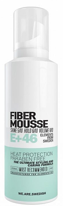 Мусс для увеличения объема волос - E+46 Fiber Mousse — фото N1