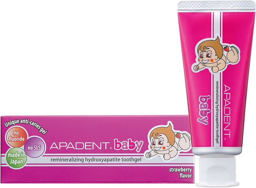 Детский зубной гель - Sangi Apadent Baby Toothgel Strawberry Flavor — фото N1