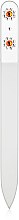 Духи, Парфюмерия, косметика Пилочка "Two Flower Blue", стекло прозрачное, 13.5 см, Swarovski Elements, белые+оранжевые - Elenpipe