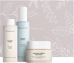 Духи, Парфюмерия, косметика Набор - Flanerie Christmas Set Night Spa at Home Routine (f/cr/45ml + f/gel/100ml + f/mask/100ml)