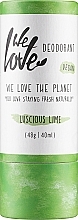 Духи, Парфюмерия, косметика Дезодорант-стик - We Love The Planet luscious lime Deodorant