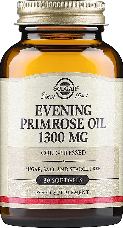 Олія вечірньої примули 1300mg - Solgar Evening Primrose Oil — фото N1
