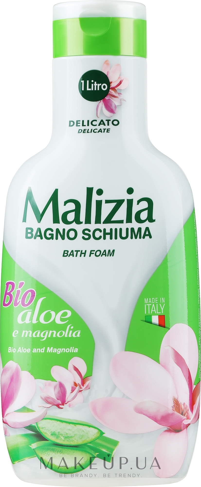 Піна для ванни - Malizia Bath Foam Bio Aloe and Magnolia — фото 1000ml