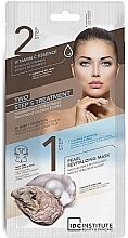 Маска для обличчя - IDC Institute Two Step Treatment Pearl Revitalizing 3d Mask — фото N1