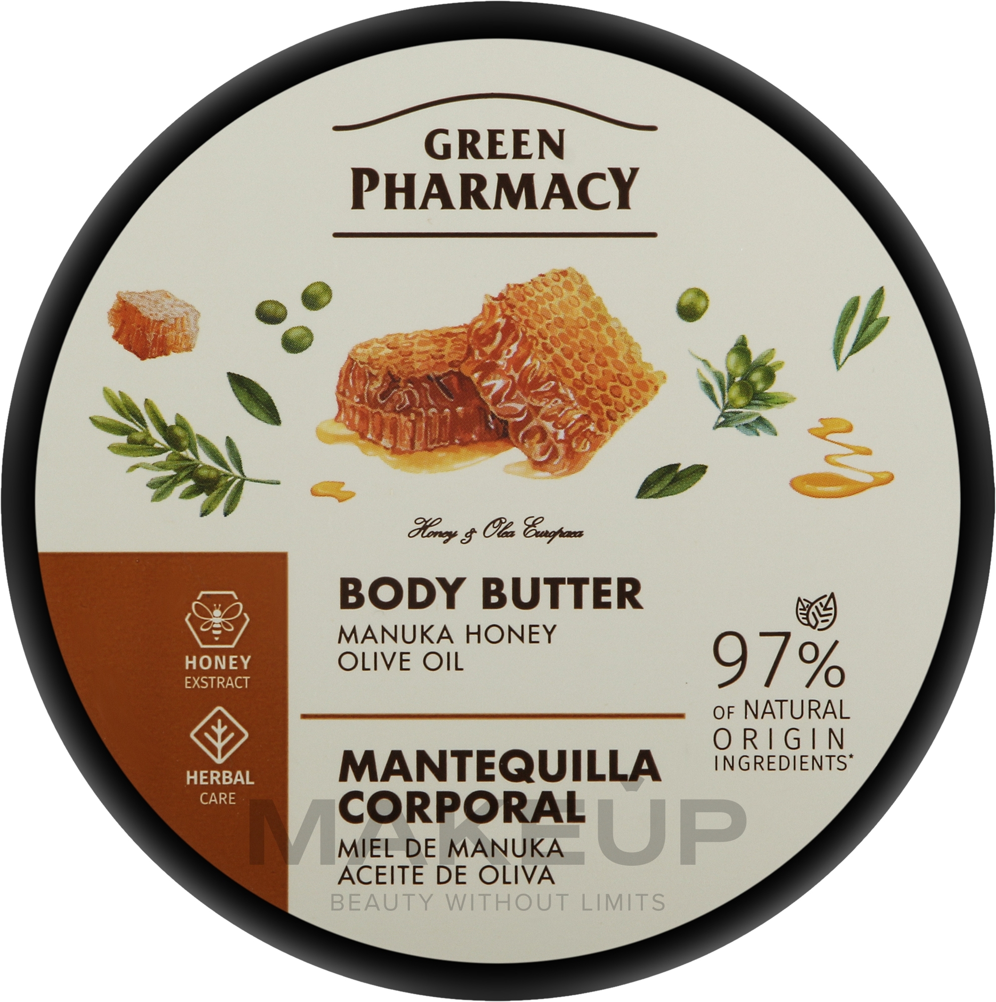 Масло для тела "Мед манука и оливковое масло" - Зеленая Аптека — фото 200ml