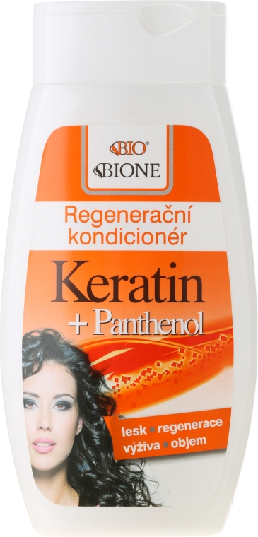Регенерирующий кондиционер для волос - Bione Cosmetics Keratin + Panthenol Regenerative Conditioner — фото N1