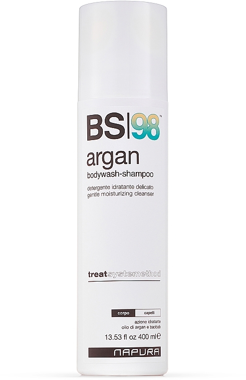 Аргановый шампунь для тела и волос - Napura BS98 Argan Bodywash Shampoo — фото N1