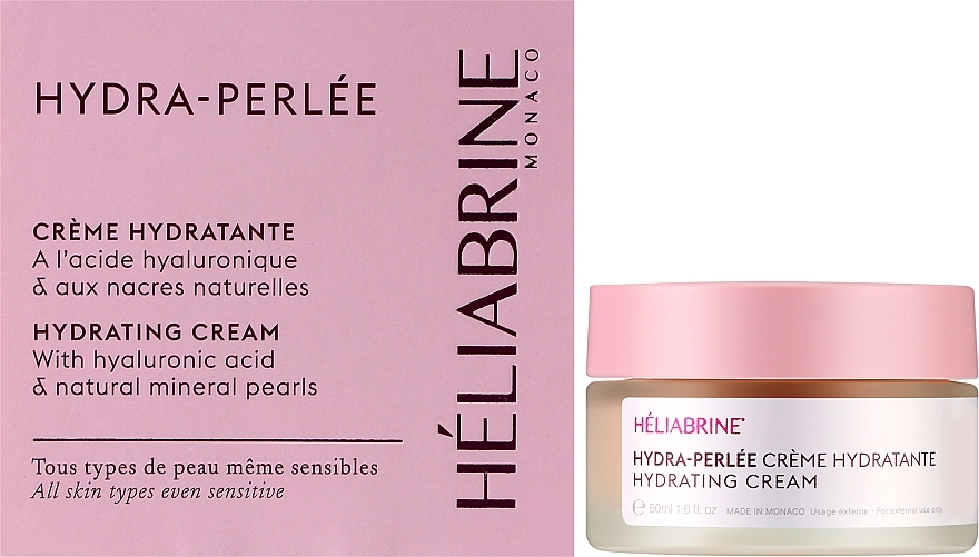 Увлажняющий крем для лица с гиалуроновой кислотой - Heliabrine Hydra-Perlee Hydrating Cream — фото N2