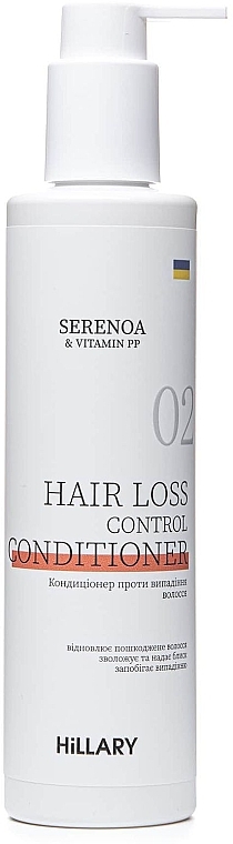 Кондиціонер проти випадання волосся - Hillary Serenoa Vitamin РР Hair Loss Control — фото N2