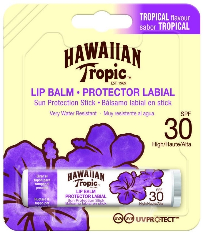 Солнцезащитный бальзам для губ - Hawaiian Tropic Lip Balm SPF 30 — фото N1