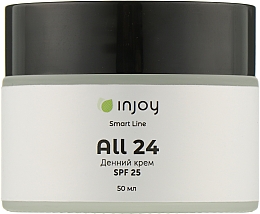 Дневоной крем для лица с матирующим эффектом и гиалуроновой кислотой - InJoy Smart Line All 24 SPF25 — фото N1
