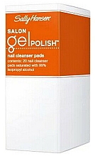 Очищающие подушечки для снятия лака - Sally Hansen Salon Gel Polish Nail Cleanser  — фото N1