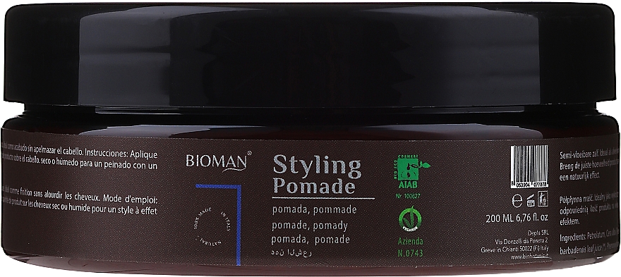 Помадка для волос - BioMan Styling Pomade — фото N1