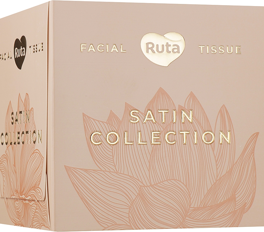 Косметические салфетки, пудровая упаковка 80 шт. - Ruta Satin Collection — фото N1