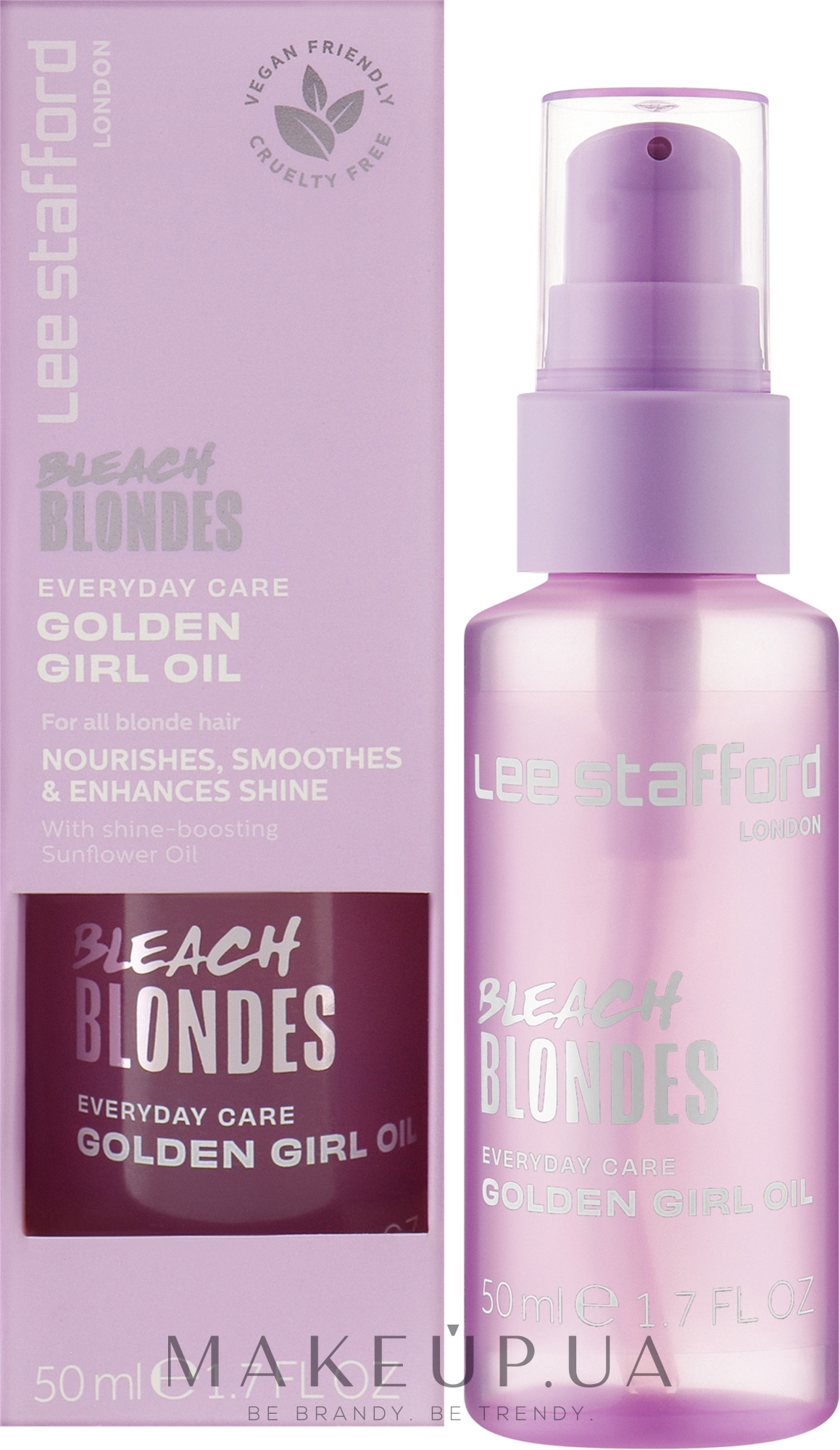 Масло для осветленных волос - Lee Stafford Bleach Blondes Everyday Care Golden Girl Oil — фото 50ml