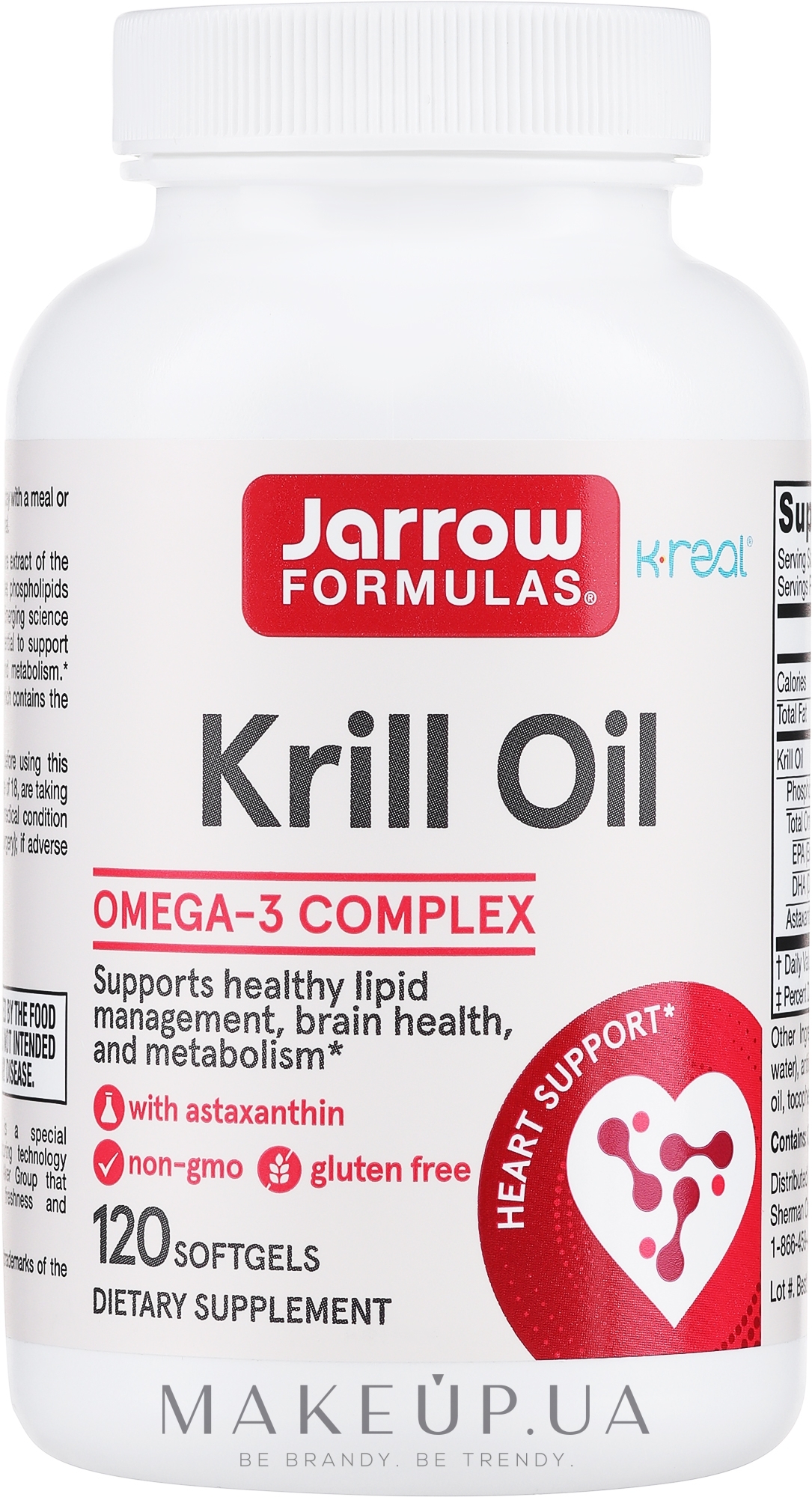 Харчові добавки "Крилева олія" - Jarrow Formulas Krill Oil — фото 120шт