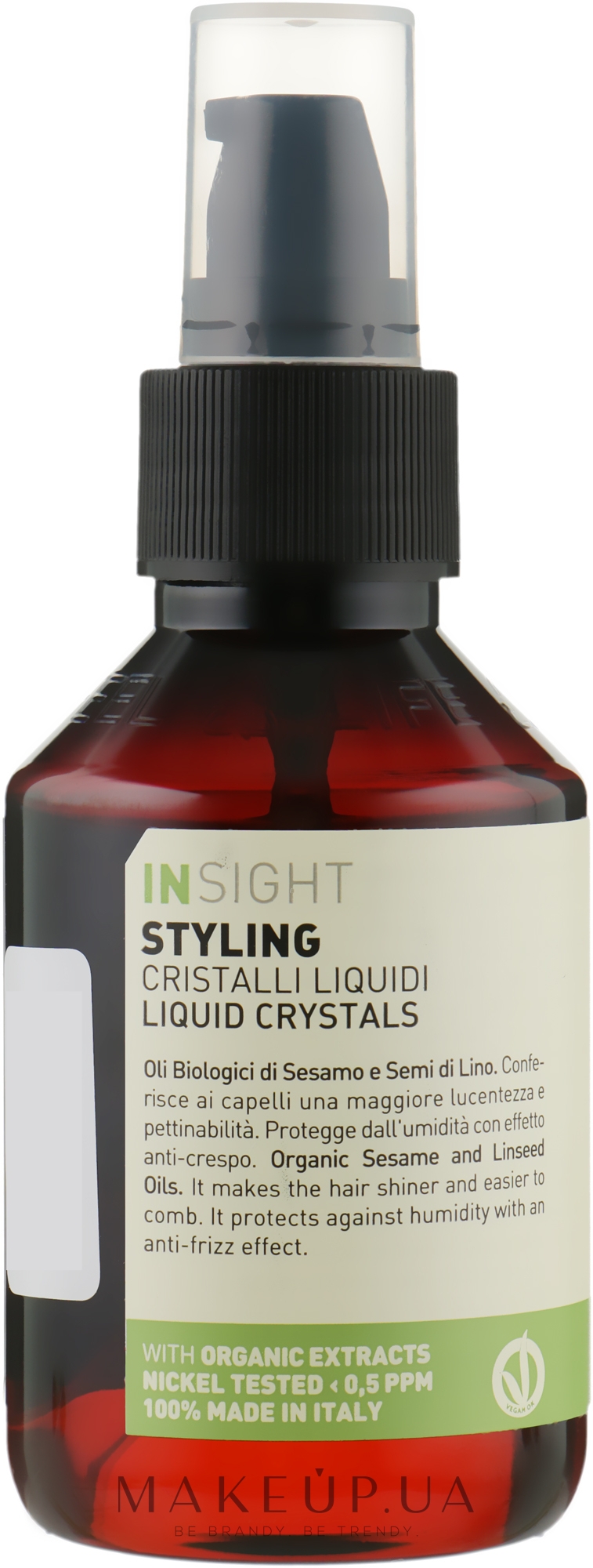 Рідкі кристали з органічним кунжутним і лляним маслом - Insight Styling Liquid Crystals — фото 100ml