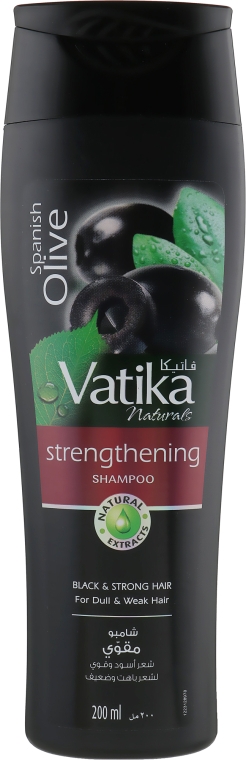 Шампунь з олією чорних оливок - Dabur Vatika Black Olive Shampoo — фото N3