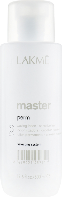 Лосьйон для завивки фарбованого та чутливого волосся - Lakme Master Perm Waving Lotion 2 for Sensitive Hair — фото N1