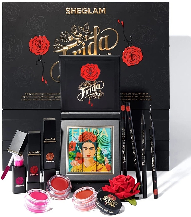 Набір, 12 продуктів - Sheglam X Frida Kahlo Collection Beauty Makeup Set — фото N1