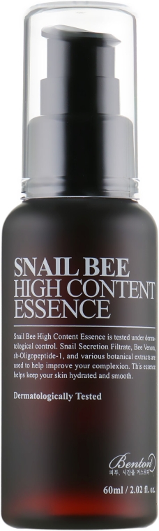 Есенція з високим вмістом муцину равлика та бджолиним ядом - Benton Snail Bee High Content Essence — фото N1