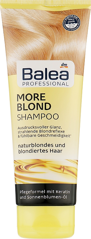 Шампунь для волос "Больше блонда" - Balea Professional More Blond Shampoo — фото N2