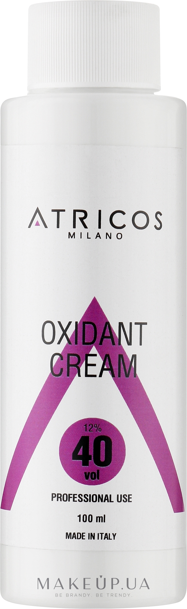 Оксидант-крем для окрашивания и осветления прядей - Atricos Oxidant Cream 40 Vol 12% — фото 100ml