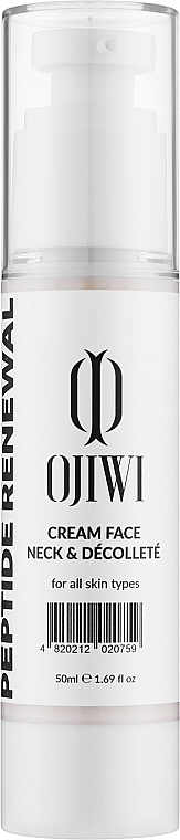 "Пептидное обновление" крем для лица, шеи, зоны декольте - Ojiwi Peptide Renewal — фото N1