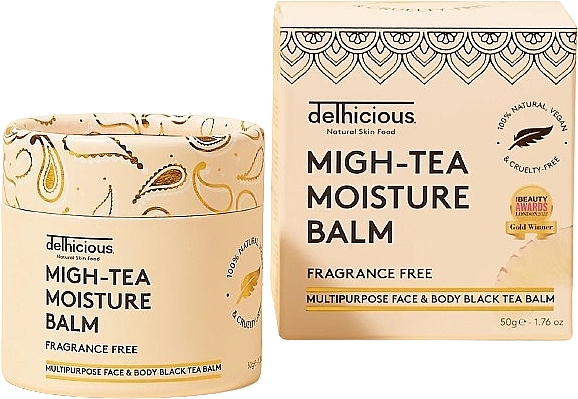 Увлажняющий многофункциональный бальзам для лица и тела без аромата - Delhicious Migh-Tea Moisture Multipurpose Balm Fragrance Free — фото N1