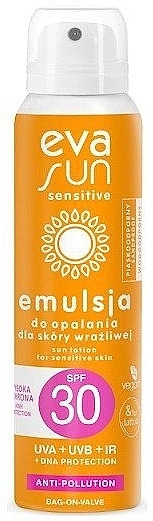 Сонцезахисна емульсія для чутливої шкіри - Eva Natura Sun Sensitive Emulsion SPF30 — фото N1