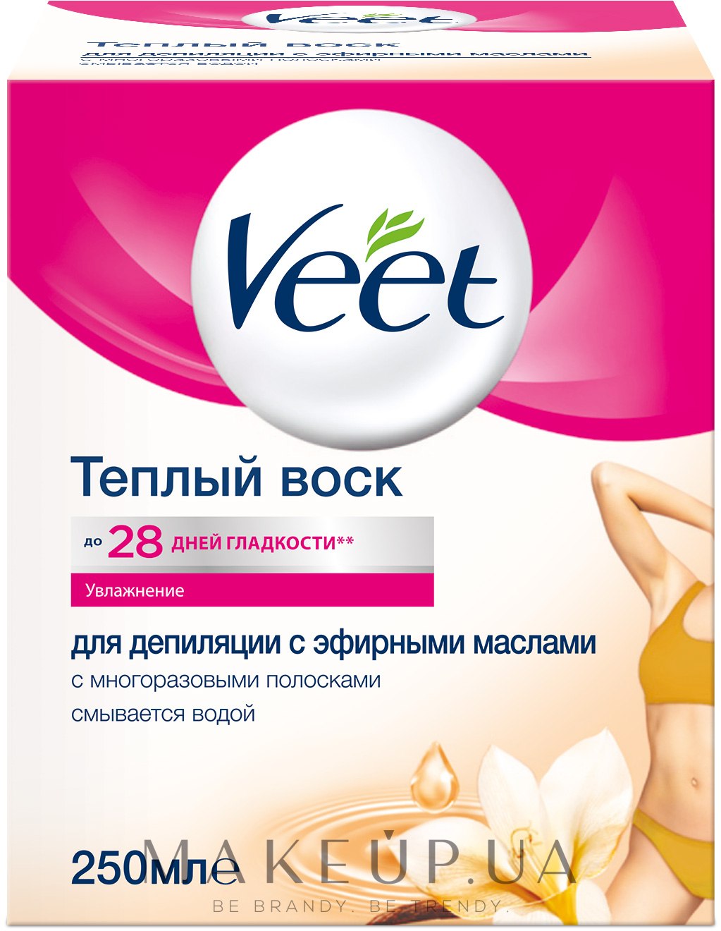 Теплий віск для депіляції Veet (з ефірними маслами) - Veet Salon — фото 250ml