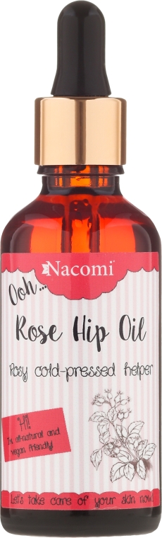 Масло шиповника с пипеткой - Nacomi Natural Cold Pressed Rose Hip Oil — фото N1