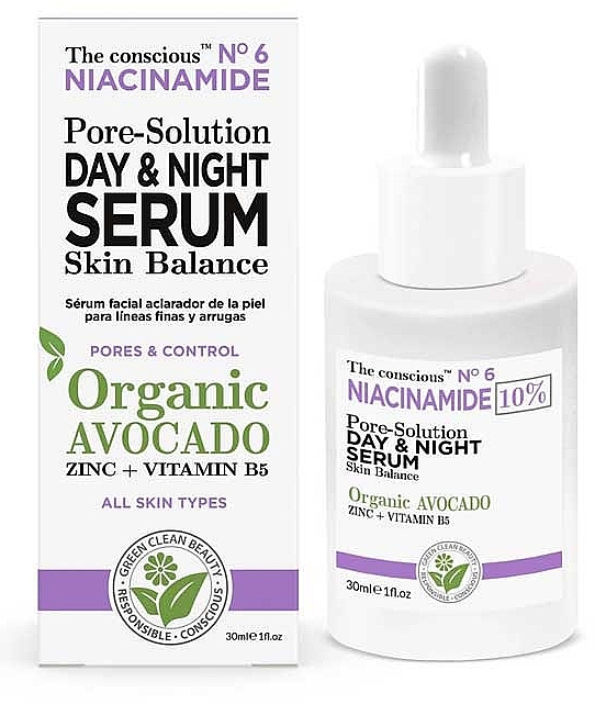 Сыворотка для лица - Biovene The Conscious Niacinamide Pore Solution Day & Night Serum — фото N1