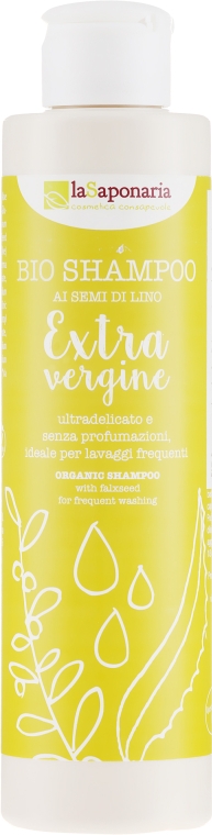 Увлажняющий шампунь для волос - La Saponaria Extravergine Bio Shampoo