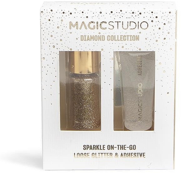 Набор для нанесения блесток - Magic Studio Diamond Collection Sparkle On-The-Go Loose Glitter & Adhesive — фото N1