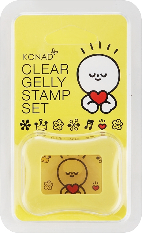 Штамп для стемпинга прозрачный, желтый - Konad Clear Jelly Stamp — фото N1