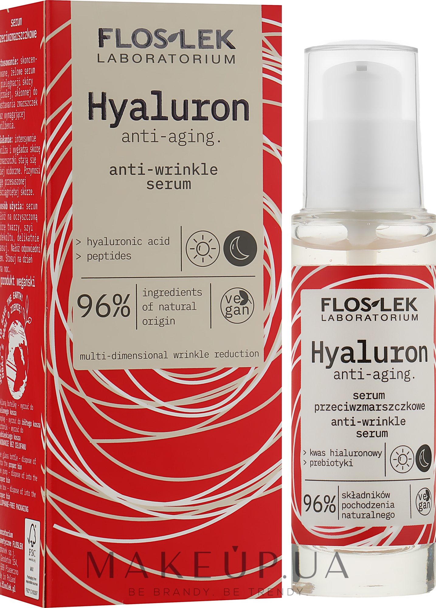 Сыворотка против морщин - Floslek Hyaluron Anti-Wrinkle Serum — фото 30ml