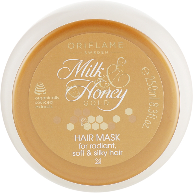 Маска для волосся "Молоко і мед – Золота серія" - Oriflame Milk Honey Gold Hair Mask — фото N1