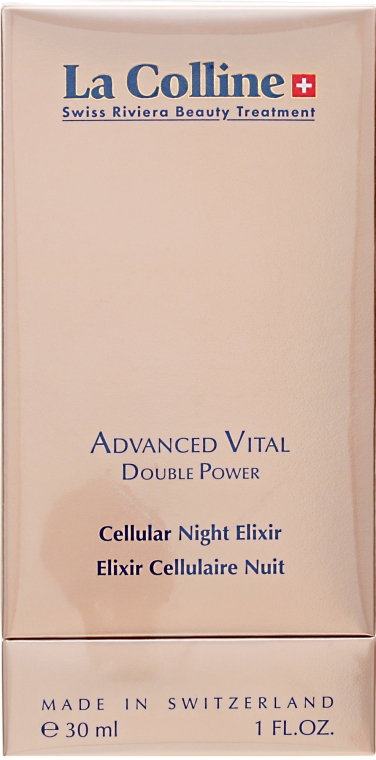 Эликсир ночной двойного действия - La Colline Cellular Advanced Vital Cellular Night Elixir — фото N1