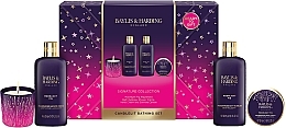 Набор - Baylis & Harding Moonlight Fig Gift Wrapped Candlelit Bathing Gift Set (h/b/lot/50ml + sh/cr/300ml + bath/foam/300ml + candle/60g) — фото N1