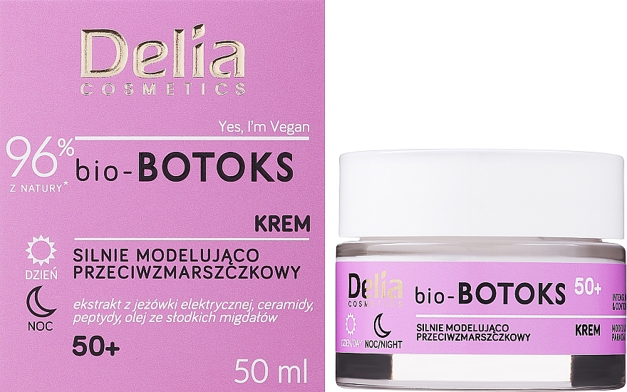 УЦІНКА Інтенсивний моделювальний крем проти зморщок - Delia bio-BOTOKS Intense Anti-Wrinkle And Contour Modelling Cream 50+ * — фото N2