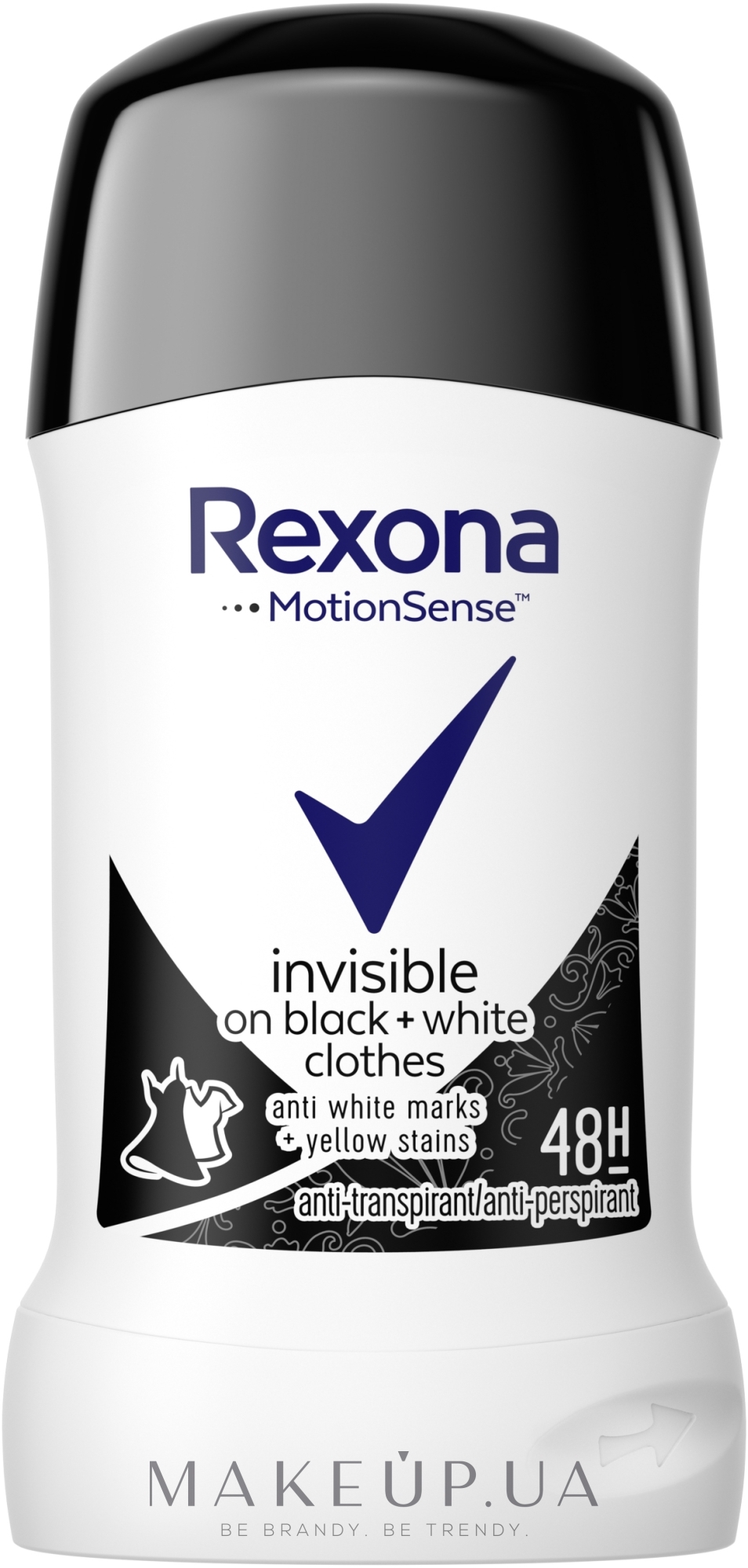 Антиперспирант-стик "Невидимый на черной и белой одежде" - Rexona Antiperspirant Stick — фото 40ml