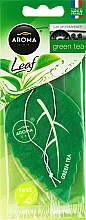 Духи, Парфюмерия, косметика Ароматизатор для авто "Green Tea" - Aroma Car Leaf