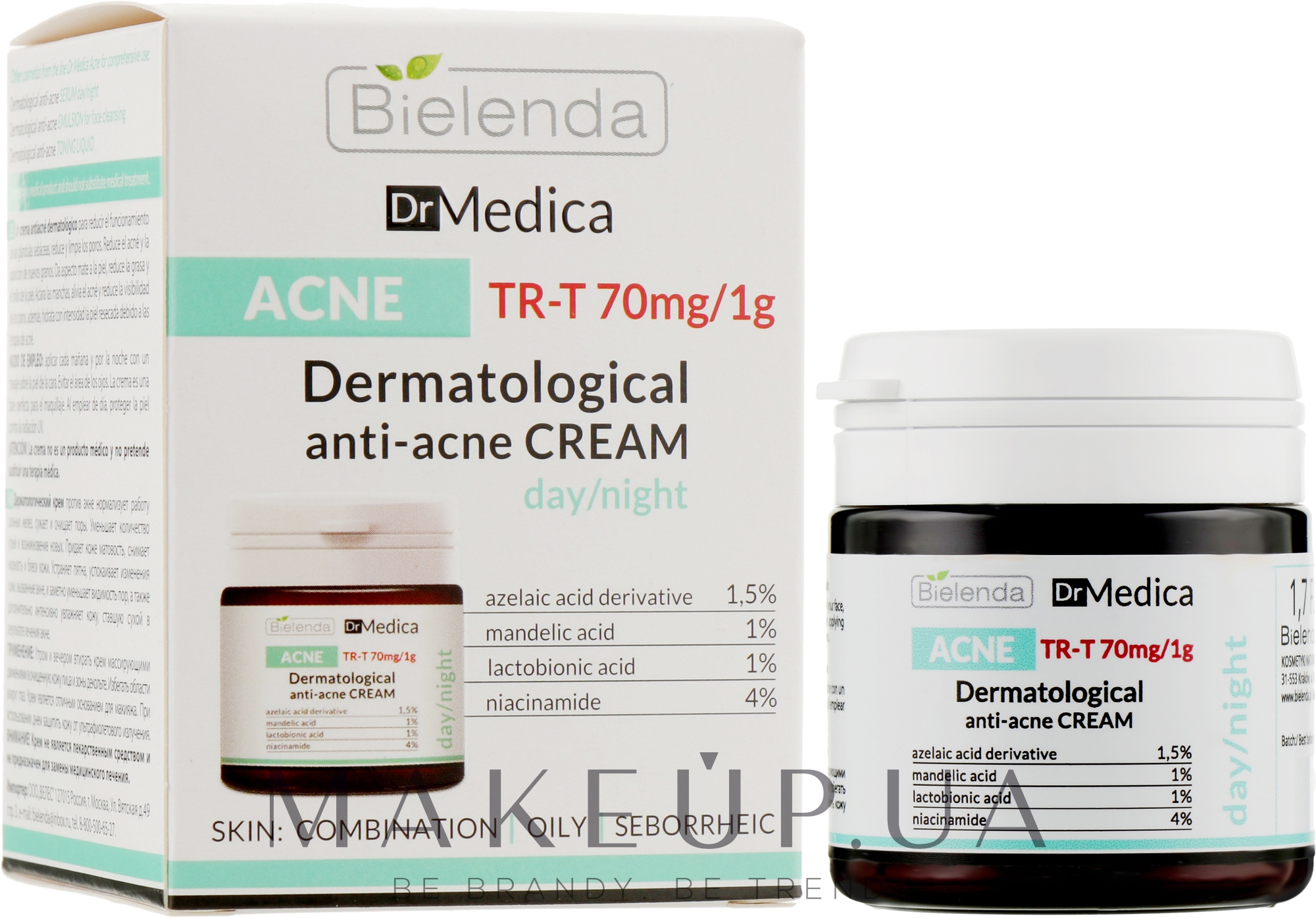 Дерматологический анти-акне крем - Bielenda Dr Medica Acne Dermatological Anti-Acne Cream — фото 50ml