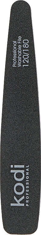Пилка для ногтей "Конусная" 120/180, черный/фиолетовый - Kodi Professional