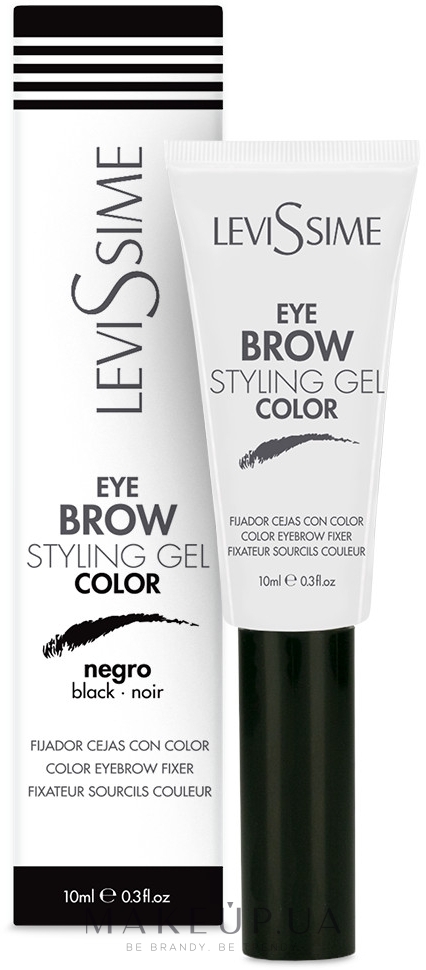 Гель для укладання брів - LeviSsime Eye Brow Styling Gel Color — фото Black