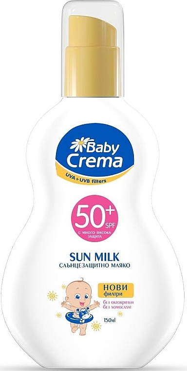 Сонцезахисний спрей-молочко - Baby Crema Sun Milk SPF 50+ — фото N1