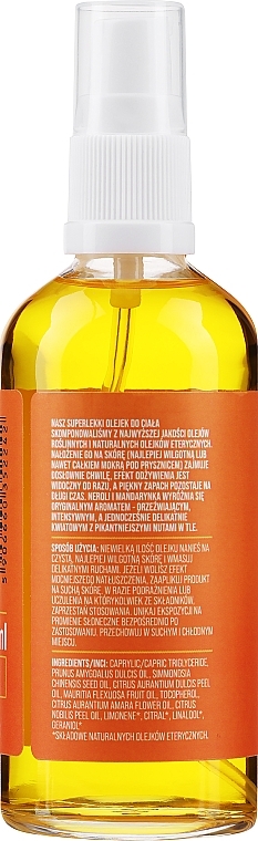 Олія для тіла "Неролі і мандарин" - Cztery Szpaki — фото N2