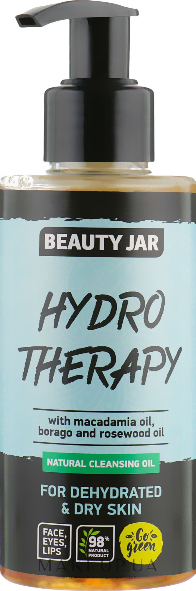 Очищувальна олія для зневодненої шкіри обличчя "Hydro Therapy" - Beauty Jar Natural Cleansing Oil — фото 150ml